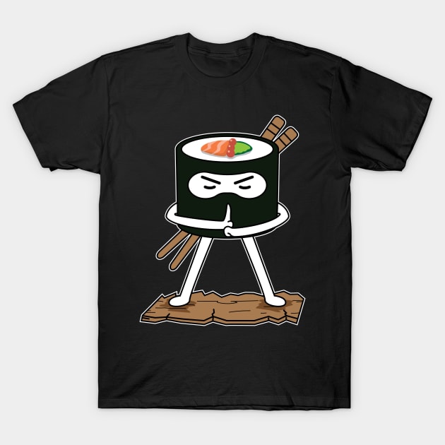 Sushi Ninja T-Shirt by c1337s